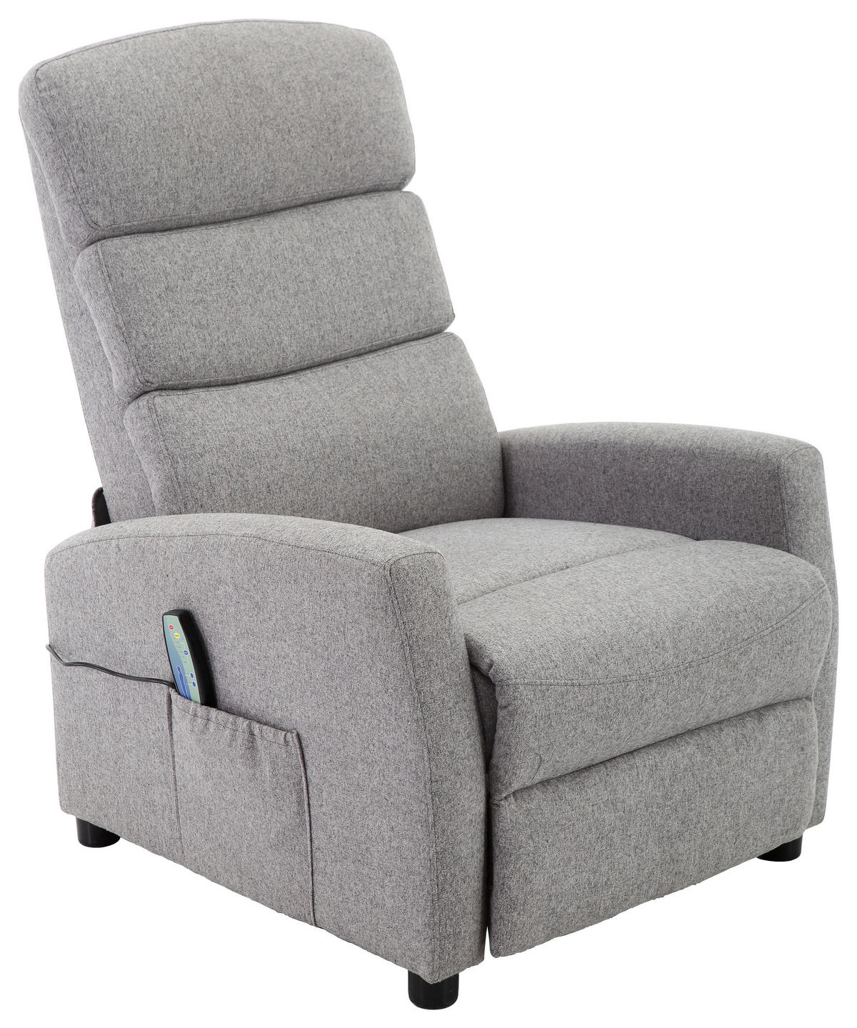 MASAŽNA FOTELJA tekstil  siva   - siva, Design, tekstil (75/108-75/95-165cm) - Xora