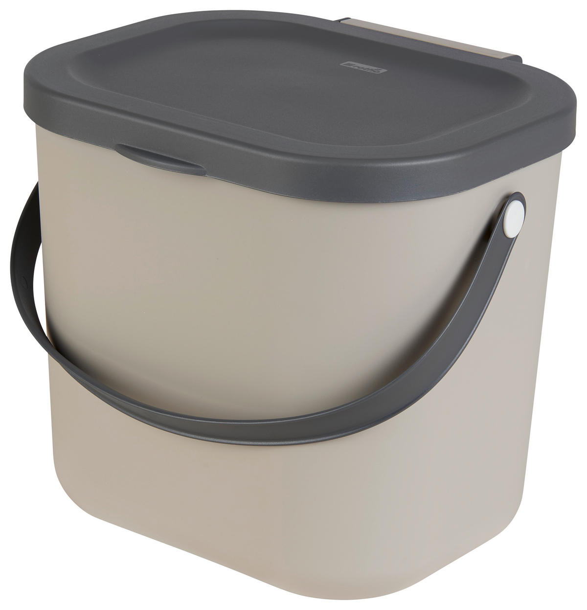 ABFALLSAMMLER 6 l  Kunststoff  - Cappuccino, Basics, Kunststoff (23,5/20/20,8cm) - Rotho