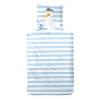 KINDERBETTWÄSCHE 135/200 cm  - Blau, Basics, Textil (135/200cm)