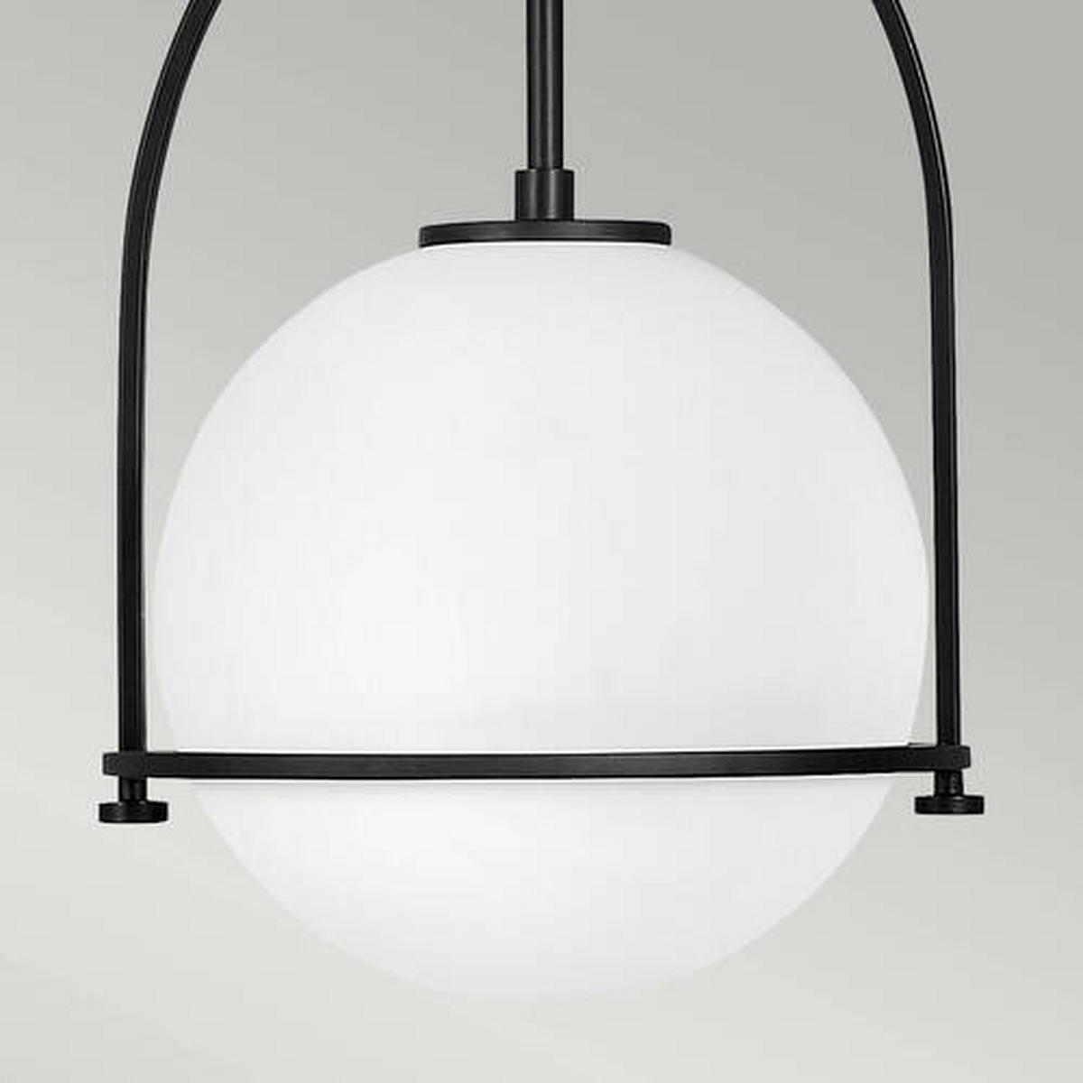 HÄNGELEUCHTE 28.9/50.3 cm    - Schwarz, Design, Glas/Metall (28.9/50.3cm) - Elstead Lighting