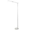 LED-STEHLEUCHTE  51/175 cm    - Weiß, Design, Metall (51/175cm) - Fabas Luce