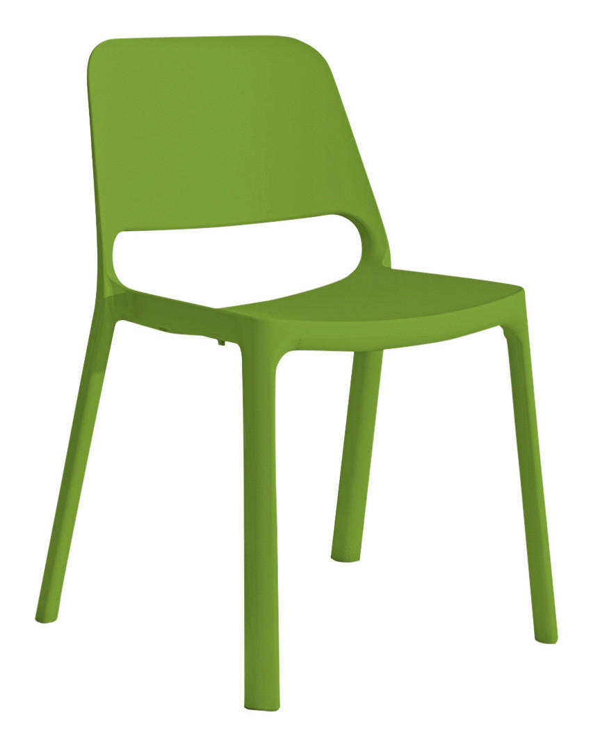 Stapelstuhl in Kunststoff Grün