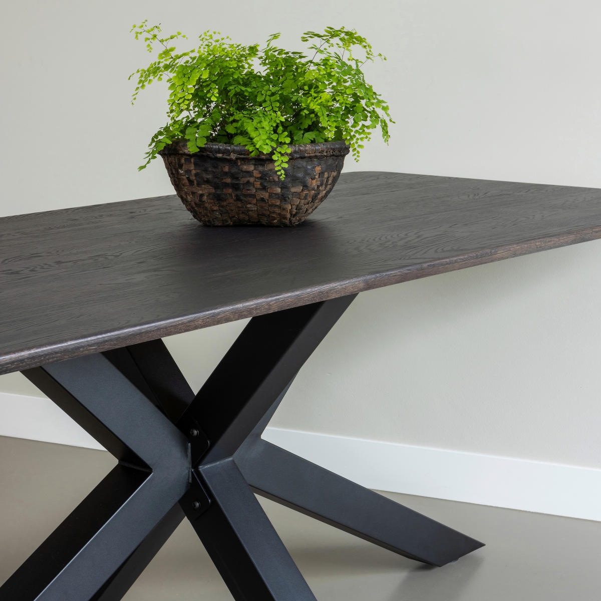 TISCHGESTELL in Metall   - Schwarz, MODERN, Metall (159/72/77cm) - Livetastic