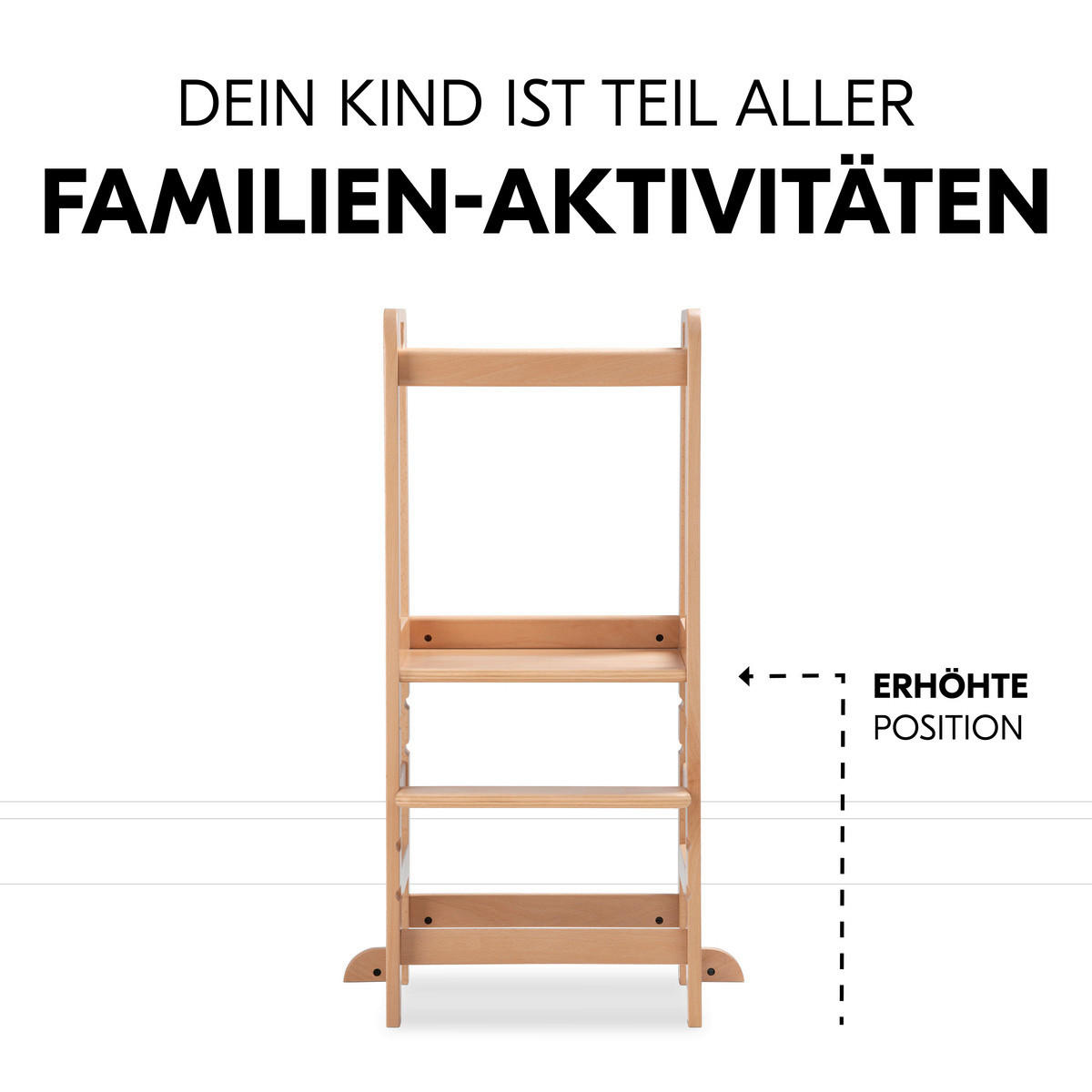 LERNTURM Learn N Explore  - Buchefarben, Basics, Holz (46/90,5/54cm) - Hauck