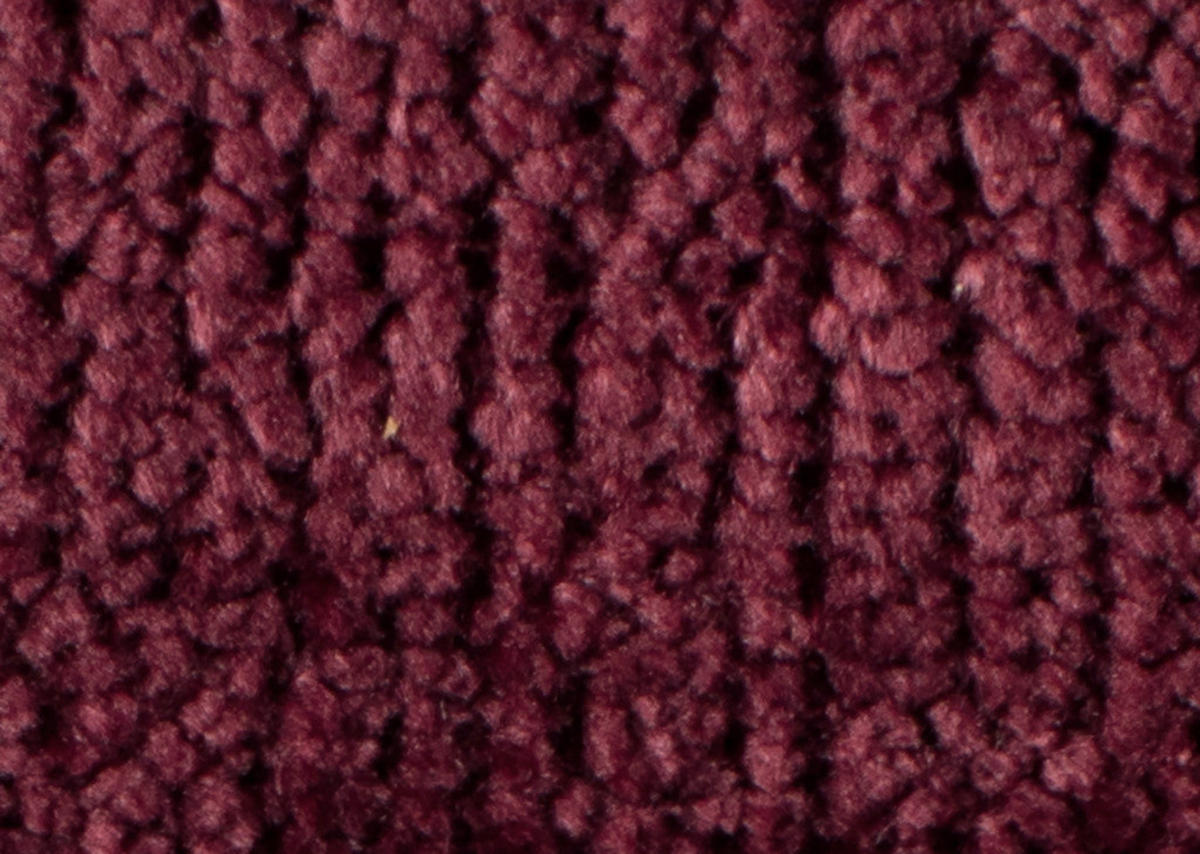HÖRNSOFFA i chenille mörkröd  - mörkröd/svart, Klassisk, textil/plast (203/290cm) - MID.YOU