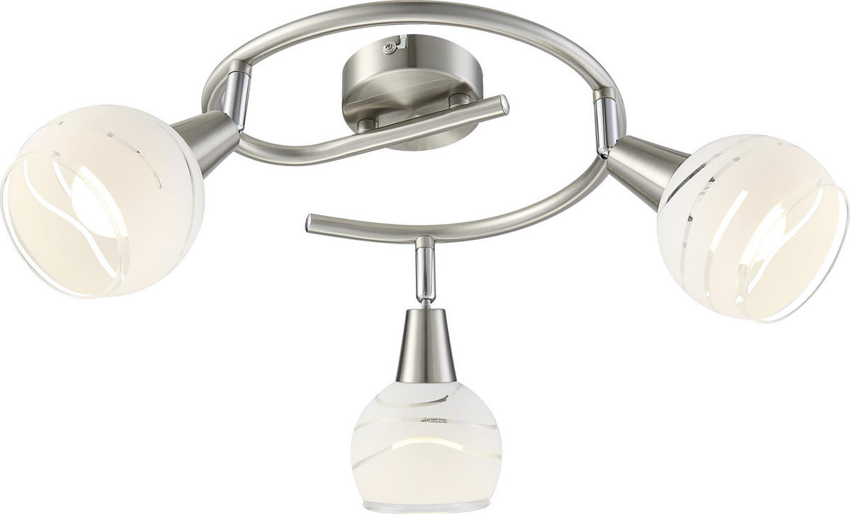 LED-STRAHLER 25/21 cm   - Basics, Glas/Metall (25/21cm) - Globo
