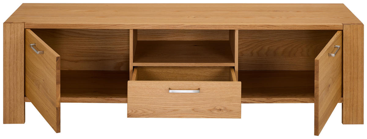 LOWBOARD  in  - Silberfarben/Naturfarben, Design, Holz/Holzwerkstoff (171/43/47cm) - MID.YOU