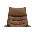FERNSEHSESSEL  mit Relaxfunktion, Kopfteilverstellung, Aufstehhilfe, Fußteilverstellung Echtleder Lederlook Cognac  - Cognac/Schwarz, Design, Leder/Kunststoff (78.5/87,5-112,5/87,5-161cm) - Cantus