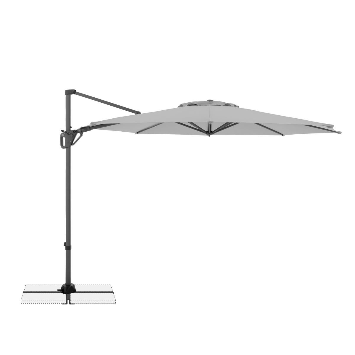 AMPELSCHIRM 310 cm Anthrazit, Hellgrau  - Anthrazit/Hellgrau, Basics, Textil/Metall (310cm) - Doppler