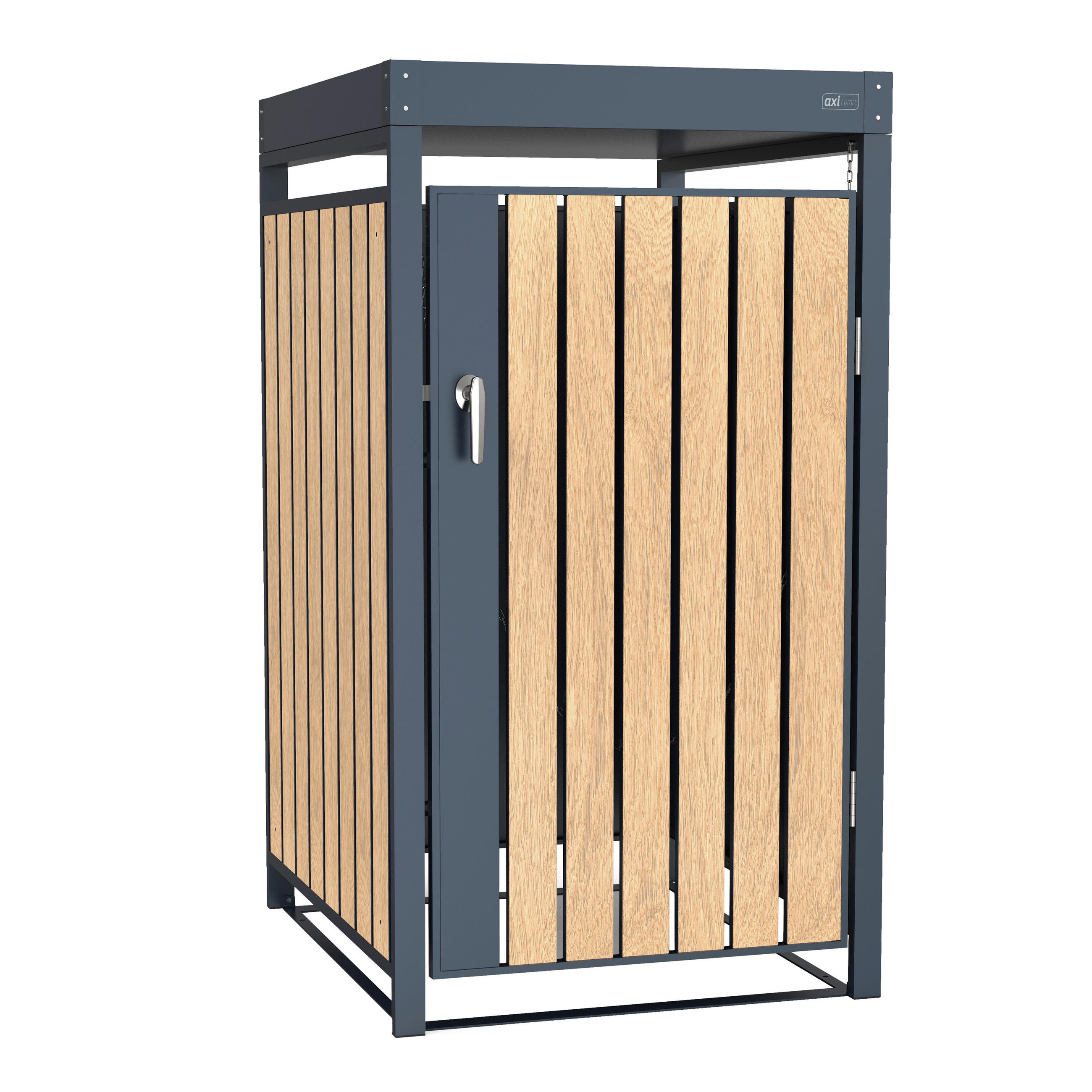ÚLOŽNÝ BOX 68/80/124 cm   - hnedá/antracitová, Basics, kov (68/80/124cm) - Ambia Garden