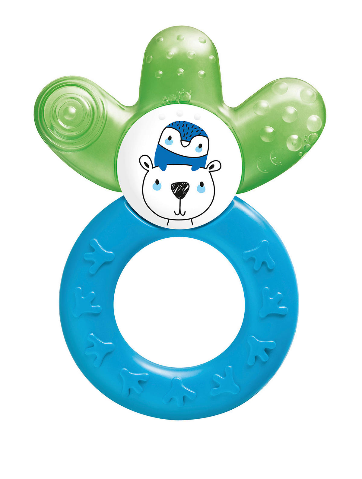 BEISSRING 4 Monat(e)  - Blau/Gelb, Basics, Kunststoff (11,7/17,5/2,6cm) - MAM