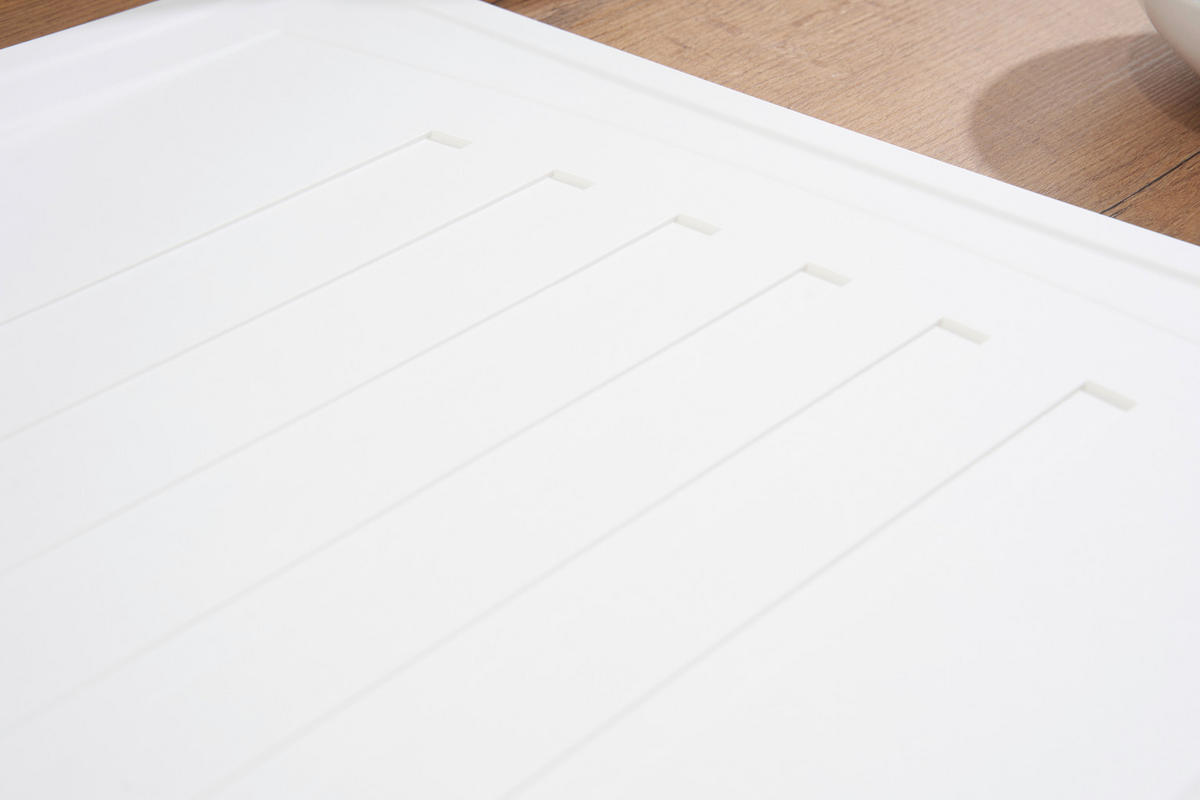 SPÜLE 1712BOSTON86X50W  - Weiß, Trend, Glas/Kunststoff (86/20/50cm) - Respekta