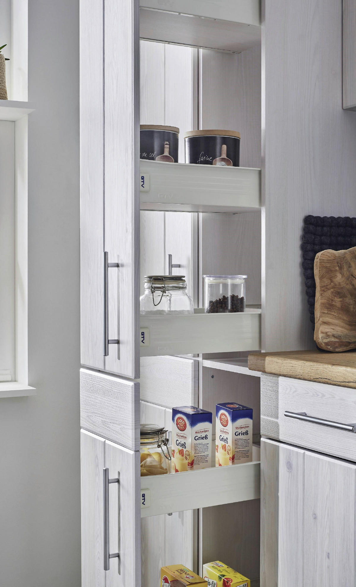 ECKKÜCHE 250/172 cm  in Weiß, Lärchefarben  - Wildeiche/Edelstahlfarben, Basics, Holzwerkstoff/Metall (250/172cm) - Respekta