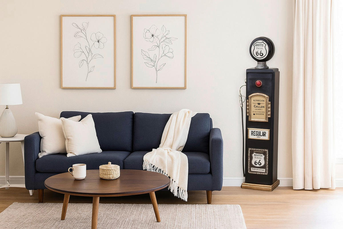 KOMMODE , ,  - Goldfarben/Schwarz, Design, Holzwerkstoff (19/24/105cm) - MID.YOU