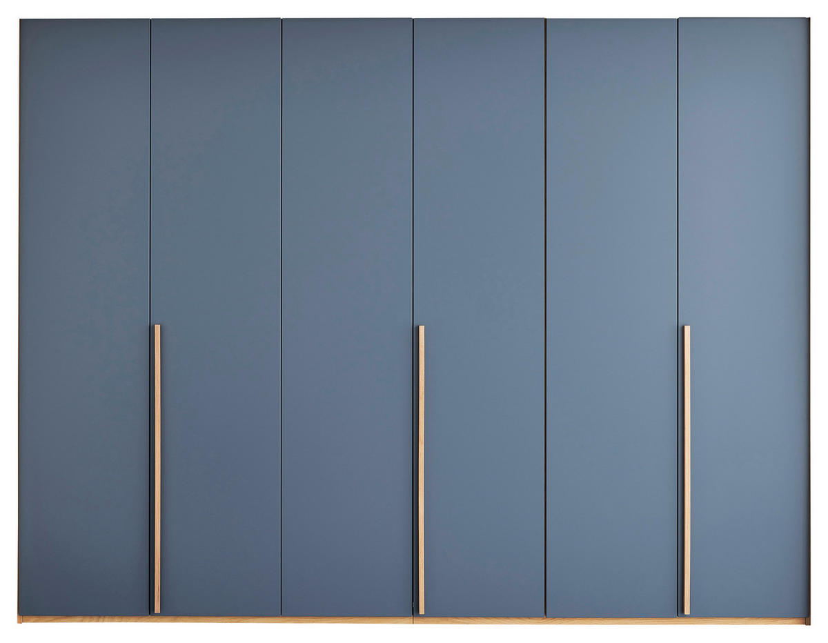 SCHLAFZIMMER Blau, Eichefarben  - Blau/Eichefarben, Design, Holz/Holzwerkstoff (180/200cm) - Musterring
