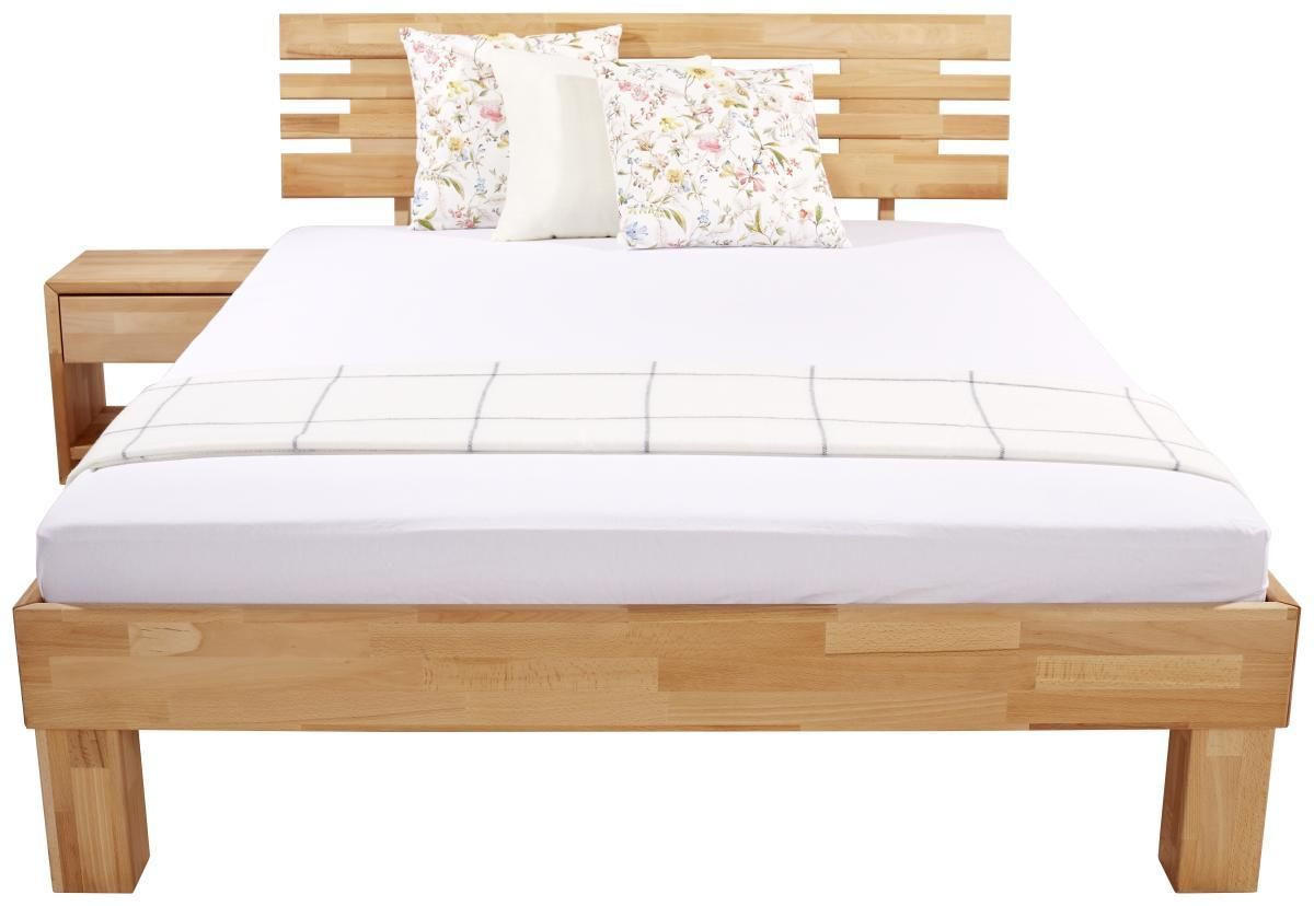 BETT 120/200 cm  in Kernbuche  - Kernbuche, KONVENTIONELL, Holz (120/200cm) - Boxxx