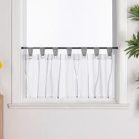 KURZGARDINE   90/60 cm   - Hellgrau/Weiß, Basics, Textil (90/60cm) - Joyswahl