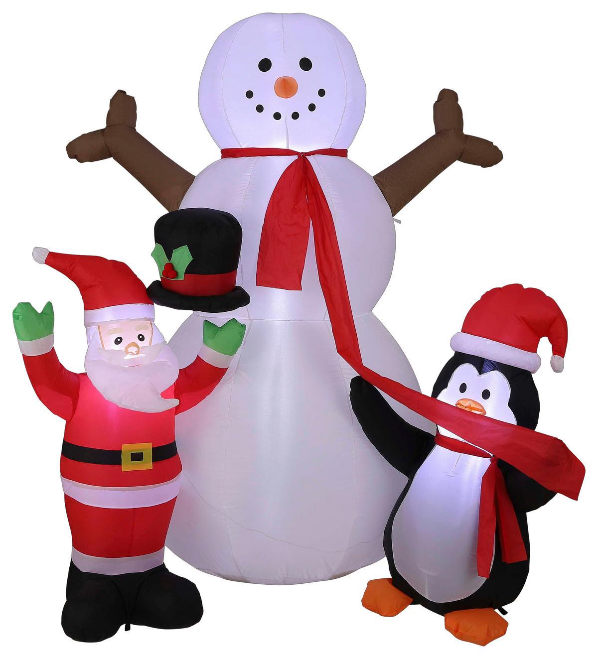 SCHNEEMANN 210CM - Rot/Schwarz, KONVENTIONELL, Kunststoff (190/130/210cm)