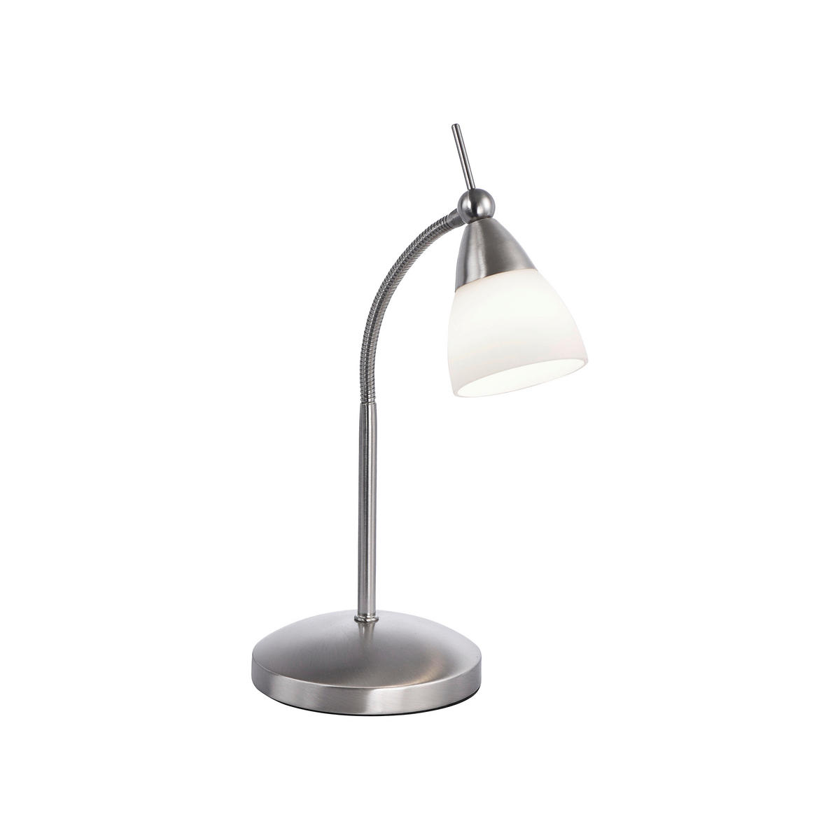 LED-TISCHLEUCHTE Pino 30/29.5/45 cm   - Edelstahlfarben, Basics, Glas/Metall (30/29.5/45cm) - Paul Neuhaus