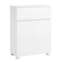 MIDI SKŘÍŇKA, bílá, 60/80/30 cm - bílá/barvy stříbra, Trend, kompozitní dřevo/plast (60/80/30cm) - MID.YOU