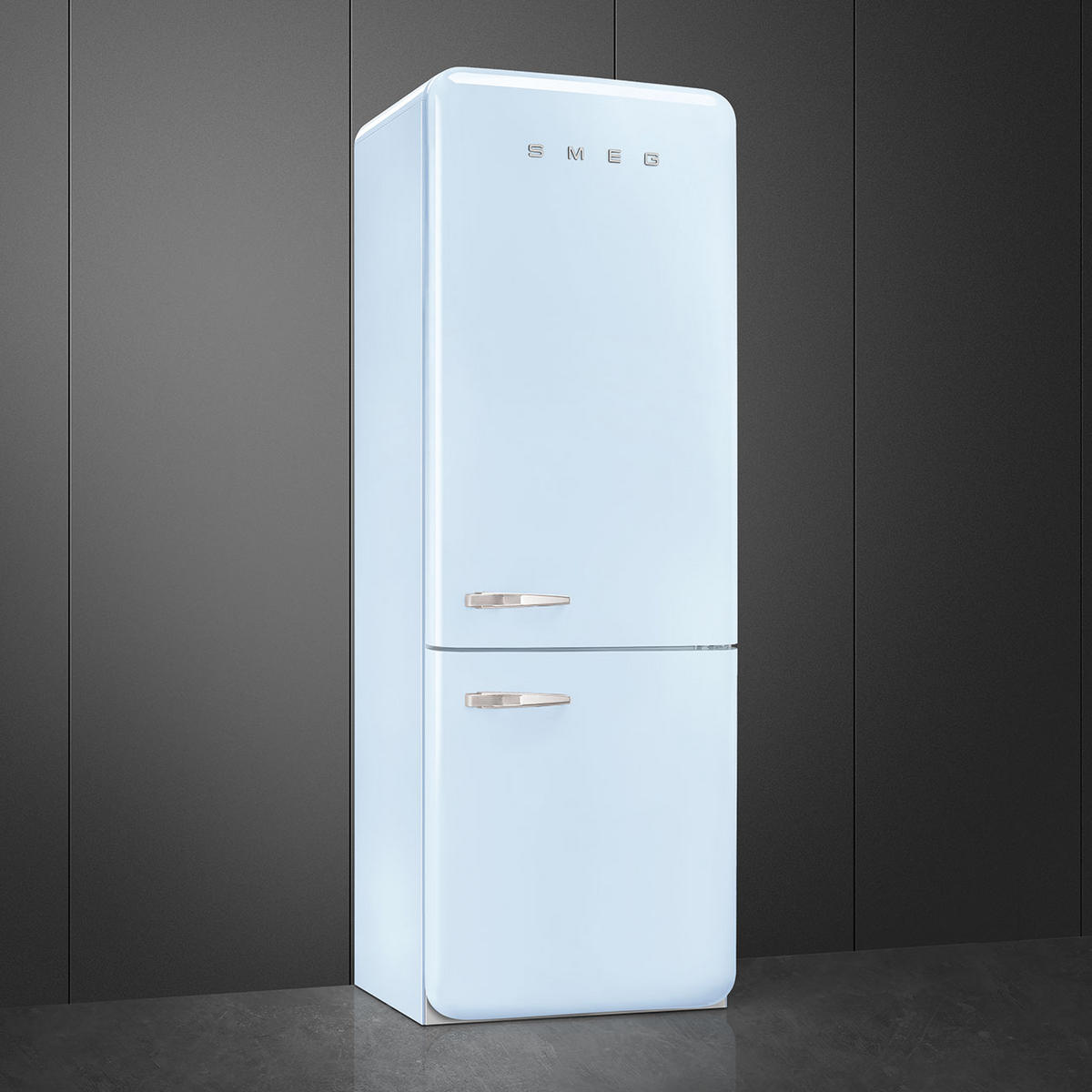 KÜHL-GEFRIER-KOMBINATION FAB38RPB5  - Pastellblau, Basics, Metall (70,6/205/71,1cm) - SMEG