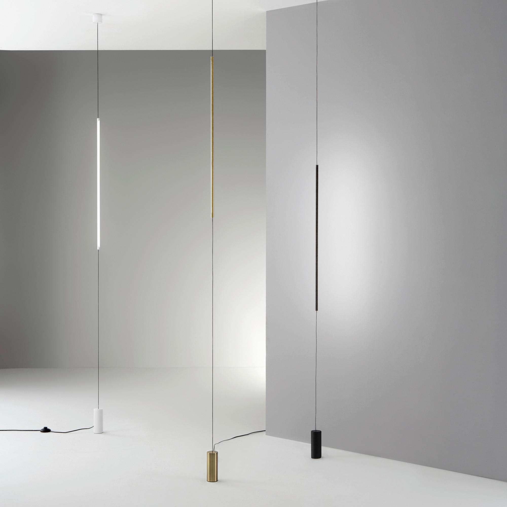 LED-WANDLEUCHTE Filo AP Nero 6/704 cm   - Schwarz, Design, Glas/Kunststoff (6/704cm) - Ideal Lux