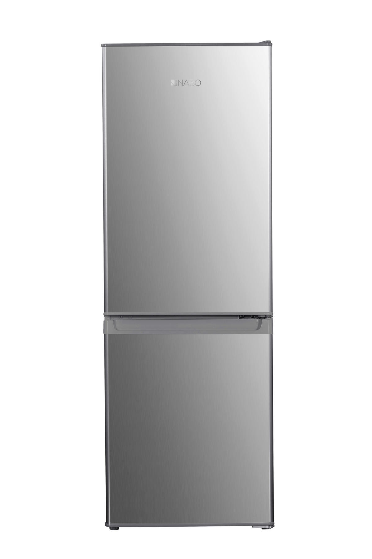 KÜHL-GEFRIER-KOMBINATION KGK 1755  - Edelstahlfarben, Basics, Metall (49,5/142,5/53cm) - Nabo