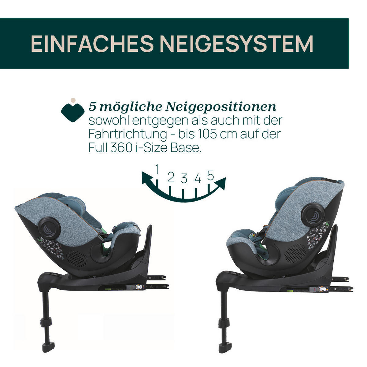 KINDERAUTOSITZ BI-SEAT IS AIR O/B   - Blaugrau, Basics (46/58,5/76/44,5cm) - Chicco