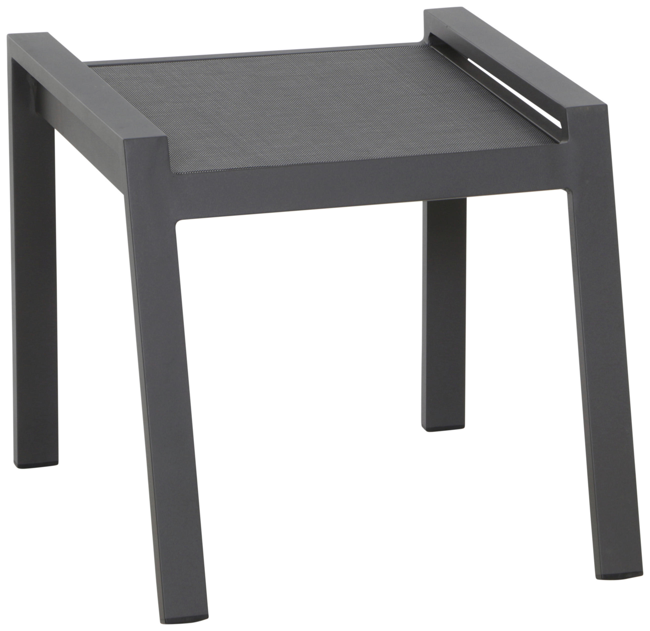 GARTENHOCKER  - Anthrazit, MODERN, Kunststoff/Metall (58/46,5/50cm) - Siena Garden