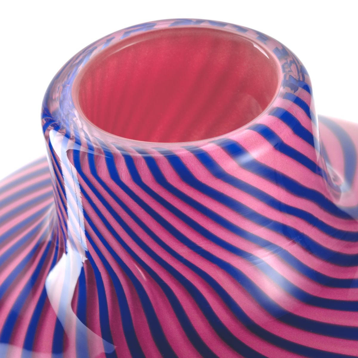 VASE  - Blau/Pink, KONVENTIONELL, Glas (13/16/13cm) - Leonardo