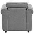 SESSEL in Chenille Grau  - Schwarz/Grau, KONVENTIONELL, Kunststoff/Textil (106/88/86cm) - Carryhome