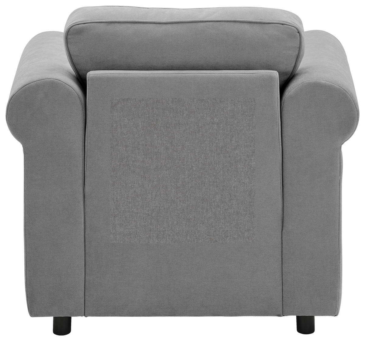 SESSEL in Chenille Grau  - Schwarz/Grau, KONVENTIONELL, Kunststoff/Textil (106/88/86cm) - Carryhome