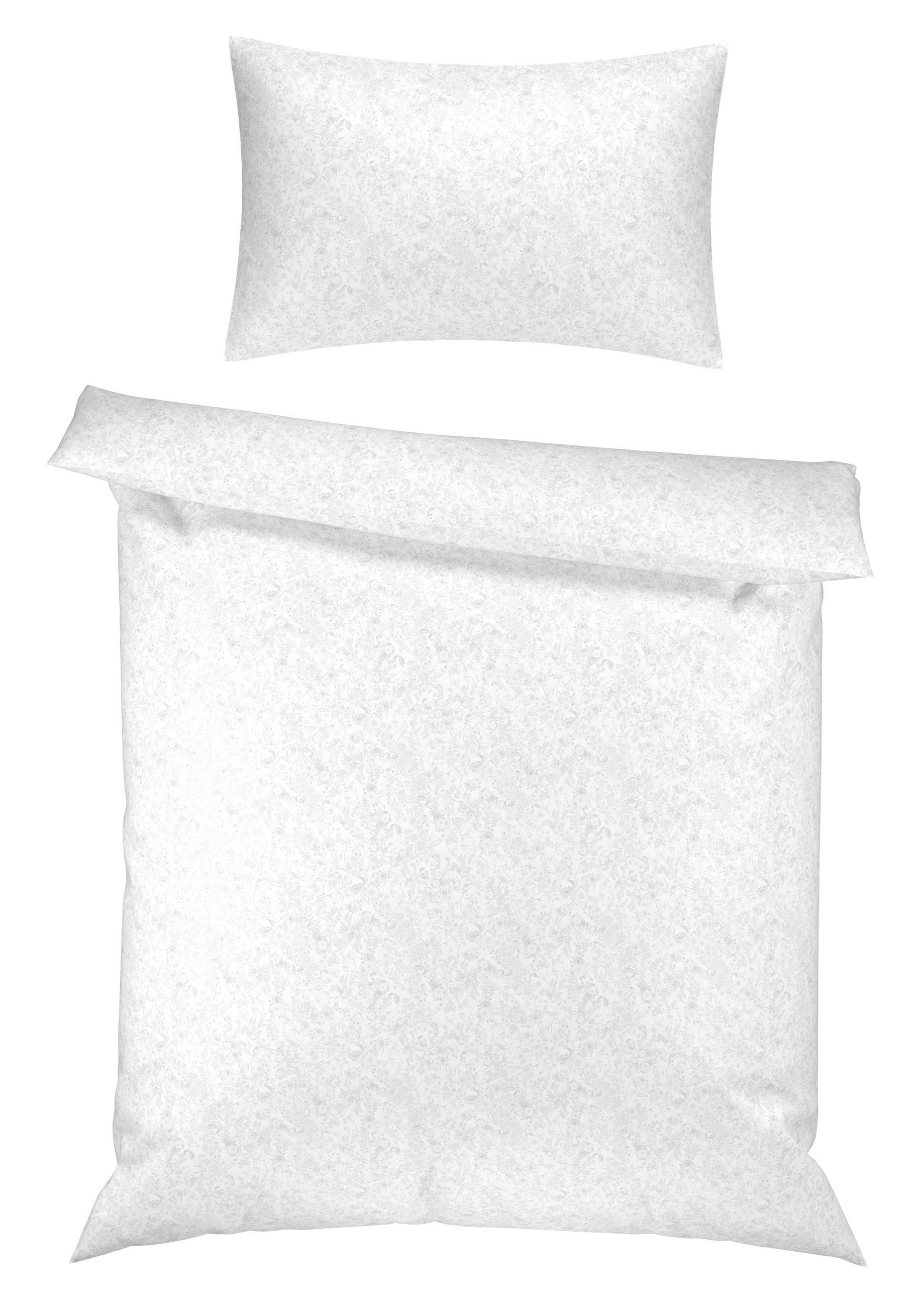 BETTWÄSCHESET Satin 160/210 cm  50 cm/70 cm  - Silberfarben, Basics, Textil (160/210cm) - Dieter Knoll