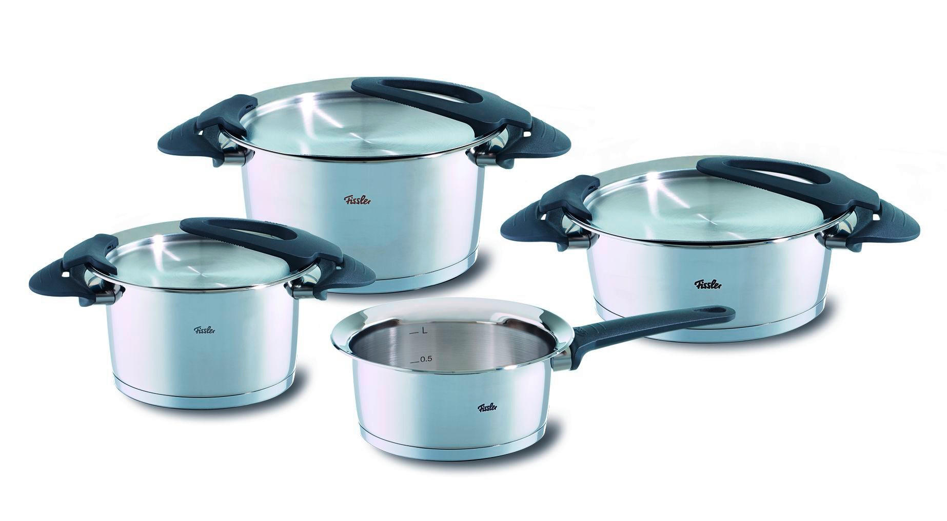 SET DE OALE 4 piese  - argintiu, Basics, metal - Fissler