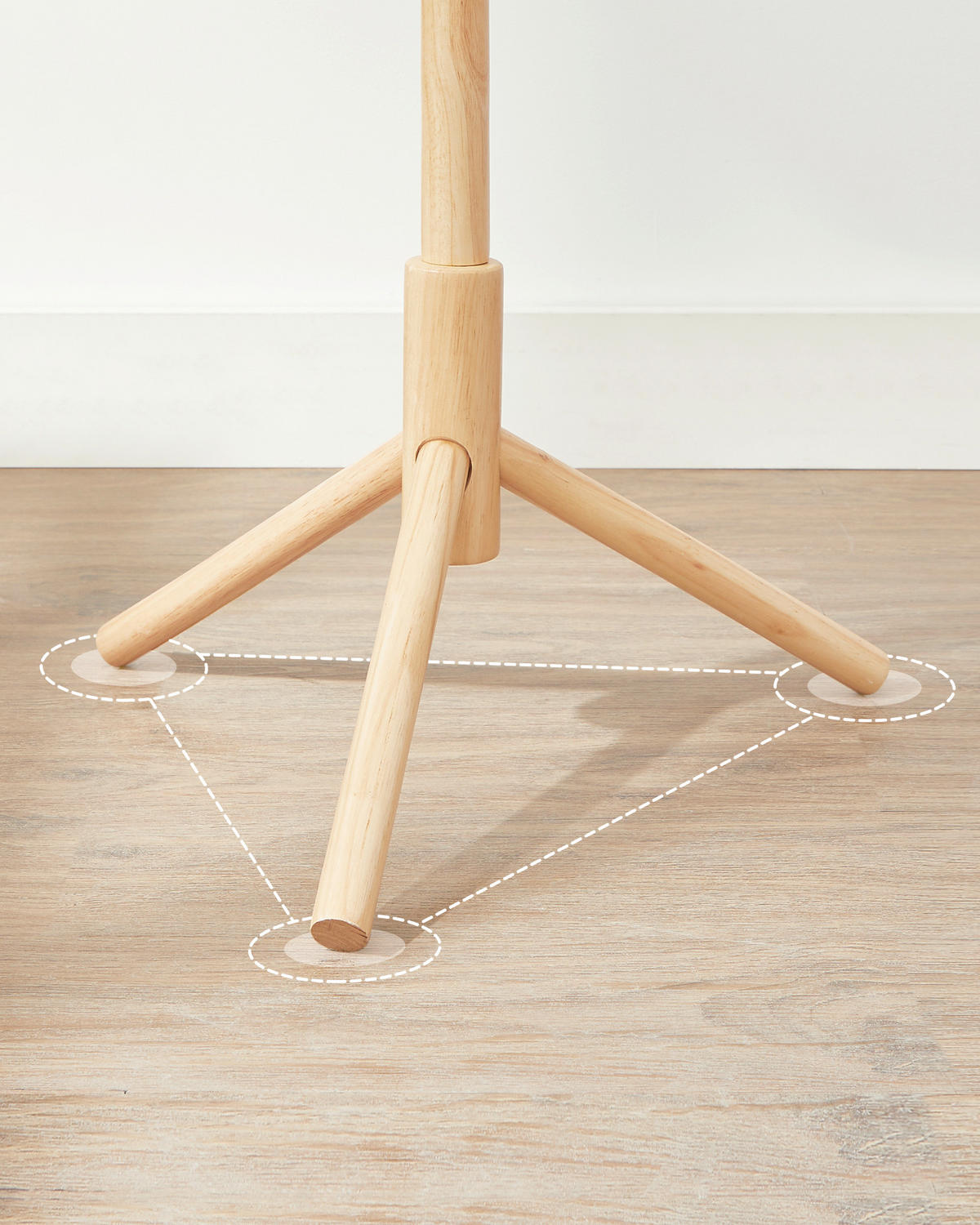 KLEIDERSTÄNDER in Ecru 47/175/47 cm   - Ecru, Basics, Holzwerkstoff (47/175/47cm)