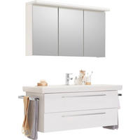 KOUPELNA bílá - bílá, Design, kompozitní dřevo/keramika (130cm) - Novel