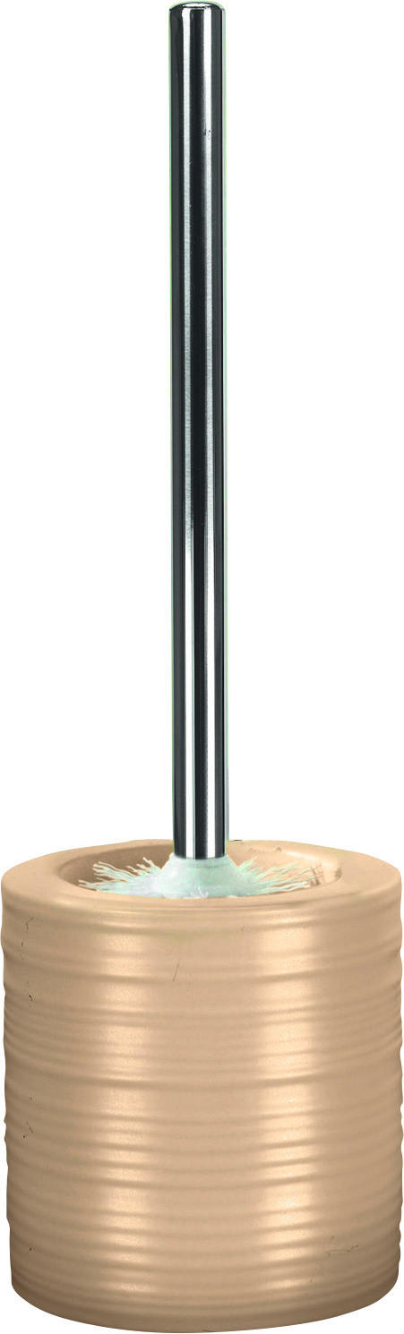 WC-BÜRSTENGARNITUR in Kunststoff  Kunststoff   - Edelstahlfarben/Naturfarben, Design, Keramik/Kunststoff (12/36,5cm) - Kleine Wolke