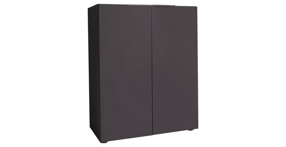 GARDEROBE 3-teilig in 135/190/39 cm - Eichefarben/Anthrazit, Design, Holzwerkstoff (135/190/39cm) - Carryhome