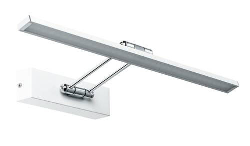 BILDERLEUCHTE 45/4,6/4,6 cm   - Chromfarben/Weiß, Basics, Metall (45/4,6/4,6cm) - Paulmann