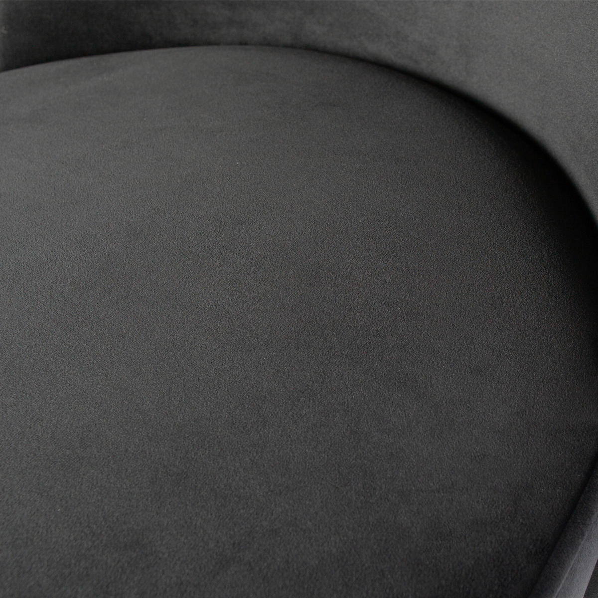 STUHL-SET 2 Stück  in Samt  - Schwarz, MODERN, Textil/Metall (50/83/57cm) - Livetastic