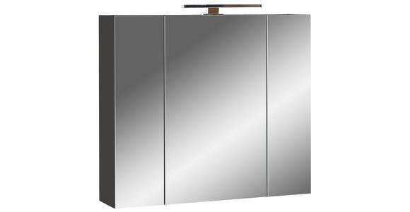 SPIEGELSCHRANK 76/71/23 cm - Graphitfarben, MODERN, Glas/Holzwerkstoff (76/71/23cm) - Xora