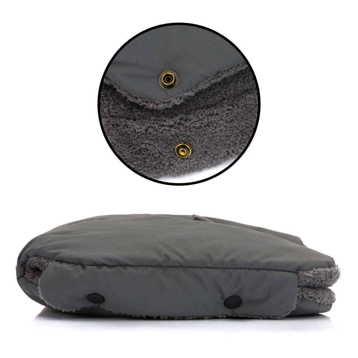MUFF - Grau, Basics, Textil (30/46cm) - Jimmylee
