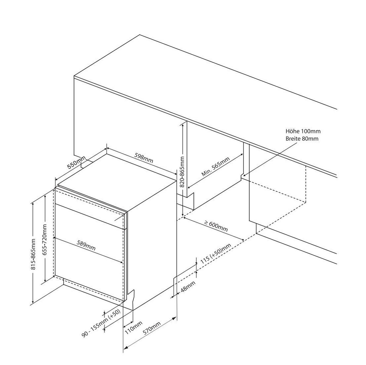 ELEKTROGERÄTESET AIP859  - Schwarz, Basics, Glas/Metall - Oranier