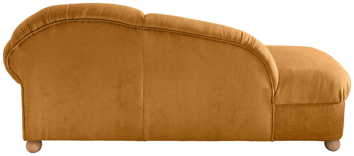 OTTOMANE in Mikrofaser Goldfarben  - Wildeiche/Goldfarben, Konventionell, Holz/Textil (190/84/86cm) - Livetastic