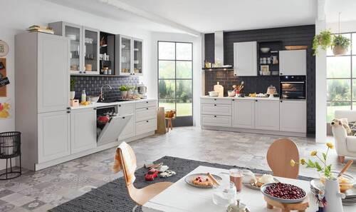 EINBAUKÜCHE   - Grau, Design, Holzwerkstoff - Dieter Knoll