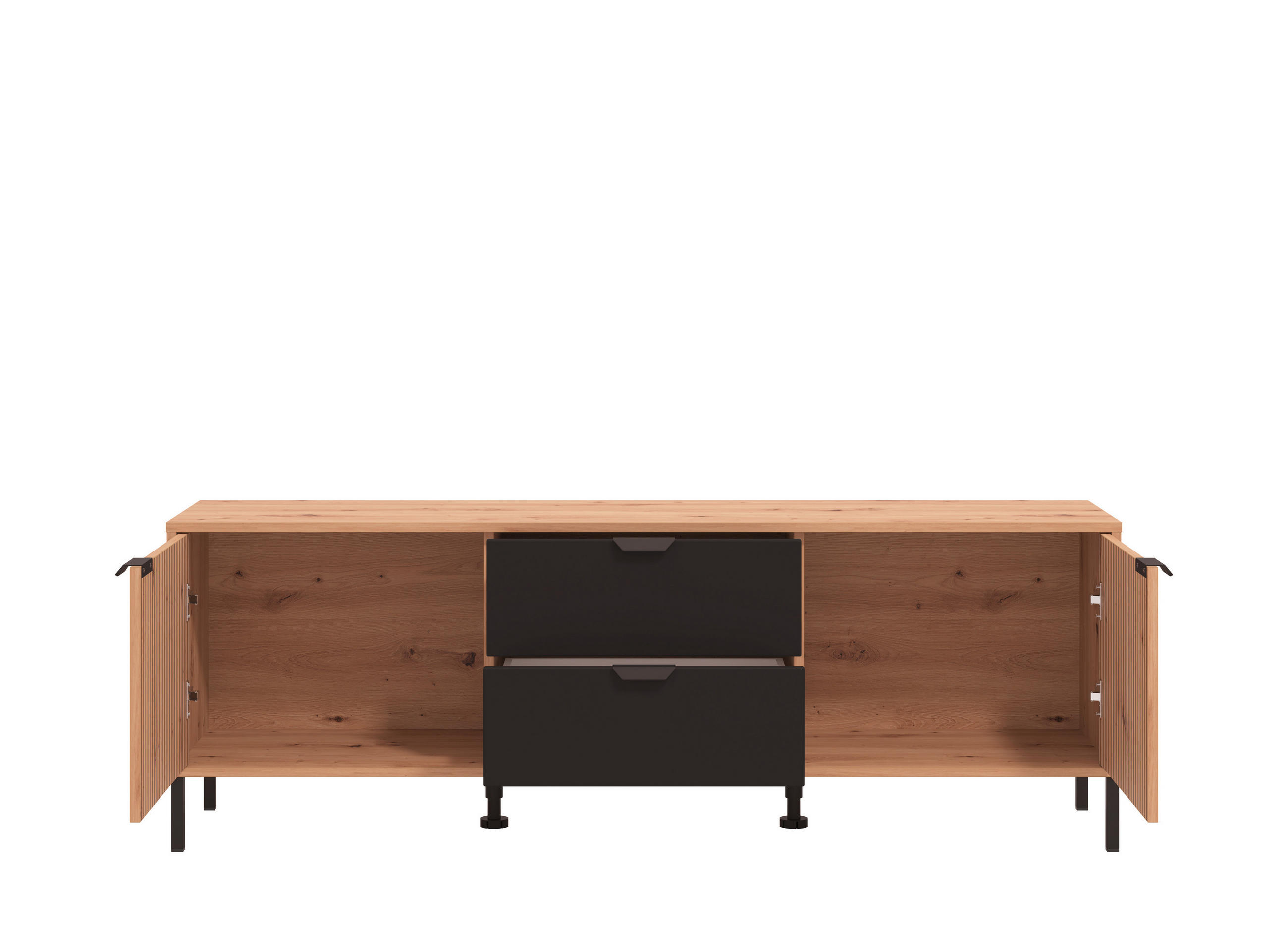 TV-ÁLLVÁNY Artisan tölgy  - Artisan tölgy, Basics, faalapú anyag (157/54,5/40cm) - Xora