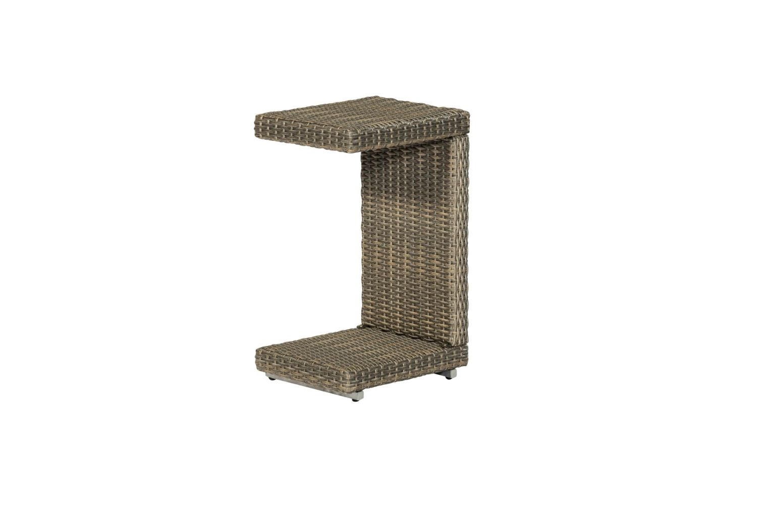 GARTENBEISTELLTISCH Metall, Kunststoff  - Grau, ROMANTIK / LANDHAUS, Kunststoff/Metall (33/64/42cm) - Gardenson