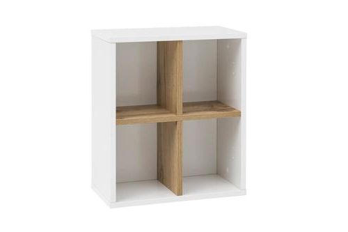 Mid.you Hängeschrank Schildmeyer Padua 142298 Weiß, Eiche 40.5x48.3x20.5 cm