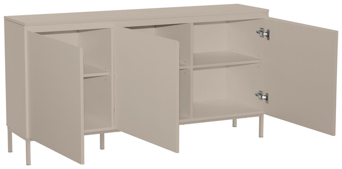 SIDEBOARD  150/77/35 cm  - kashmir, Design, metall/trämaterial (150/77/35cm) - home24