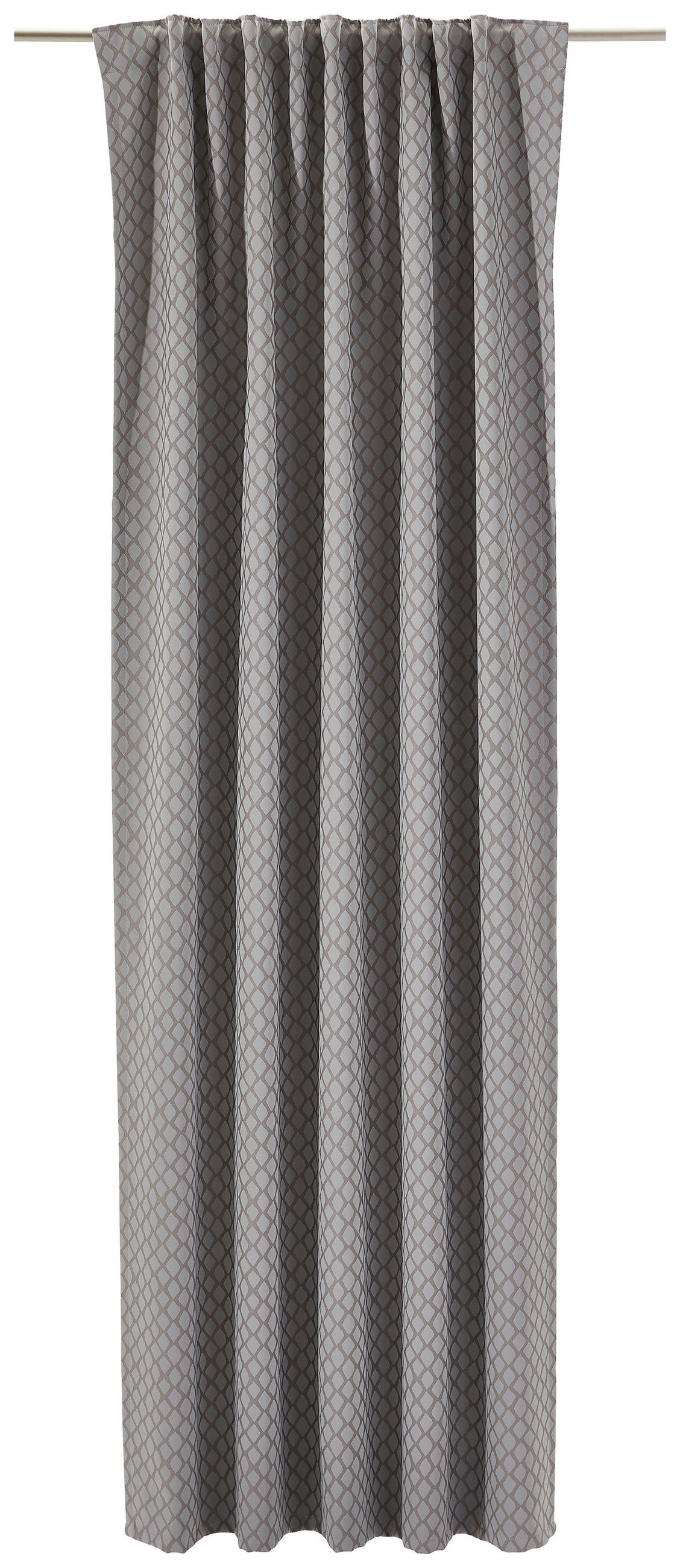 HOTOVÝ ZÁVĚS, neprůsvitné, 140/245 cm - šedá, Konvenční, textil (140/245cm) - Dieter Knoll